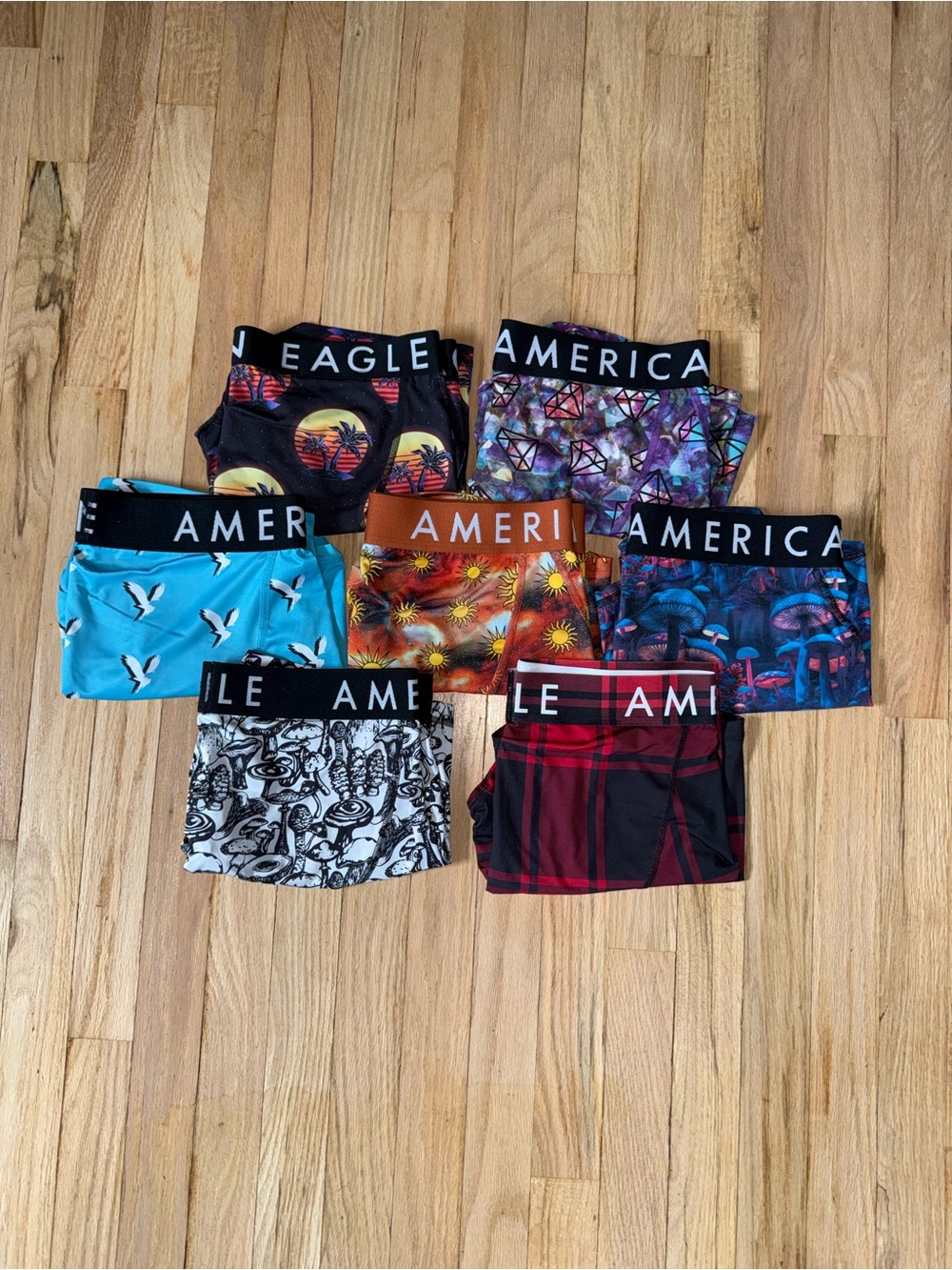 Men’s American Eagle 6” Flex Boxer Briefs (7 Pairs)